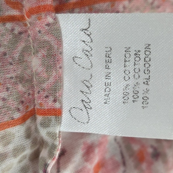 Cara Cara Paisley Print  Midi Skirt Beige/red Size S Small - Picture 9 of 12